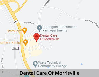 Map image for Adjusting to New Dentures in Morrisville, NC